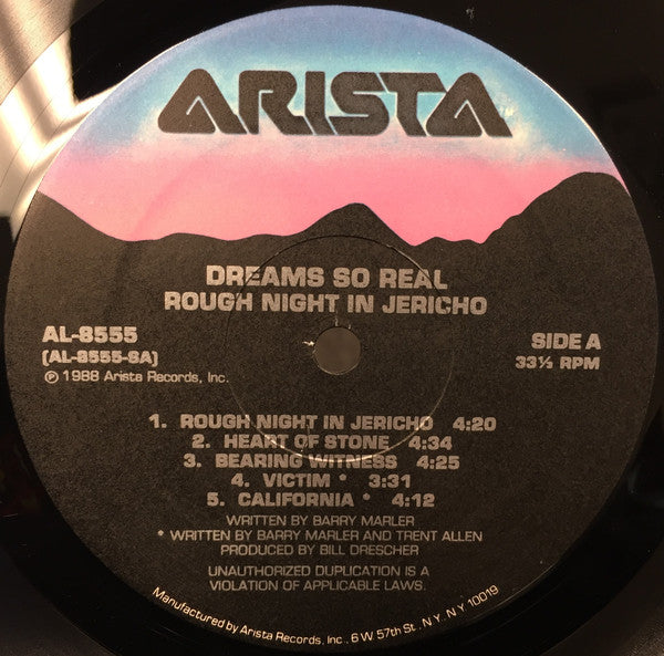 Dreams So Real : Rough Night In Jericho (LP, Album)
