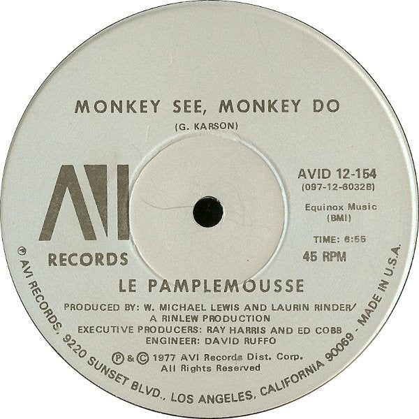 Le Pamplemousse : Le Spank / Monkey See, Monkey Do (12", NAM)