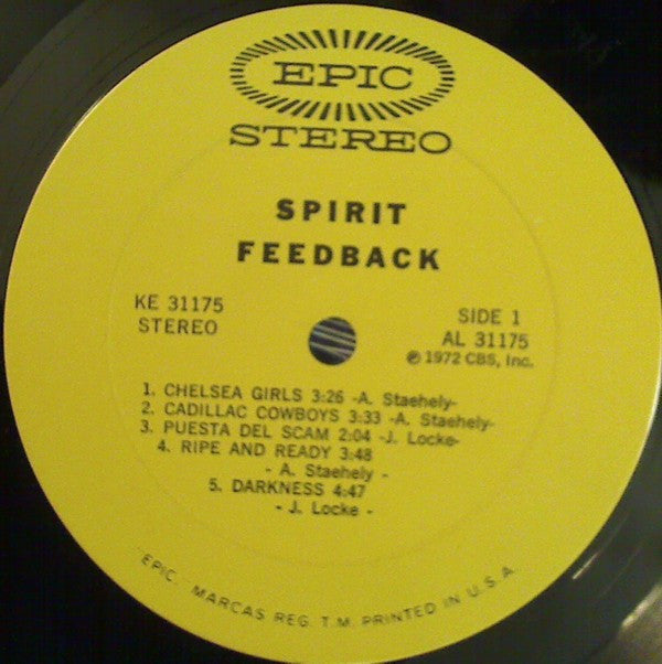 Spirit (8) : Feedback (LP, Album, Ter)