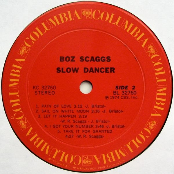 Boz Scaggs : Slow Dancer (VG) – Square Cat Vinyl