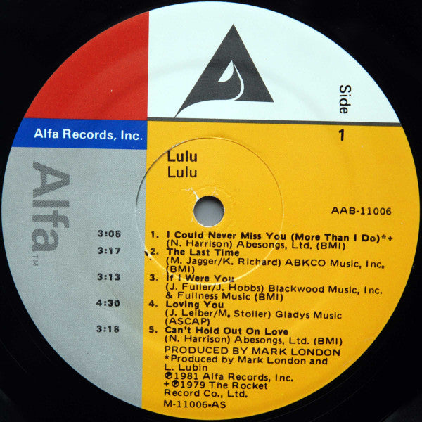 Lulu : Lulu (LP, Album, Mon)