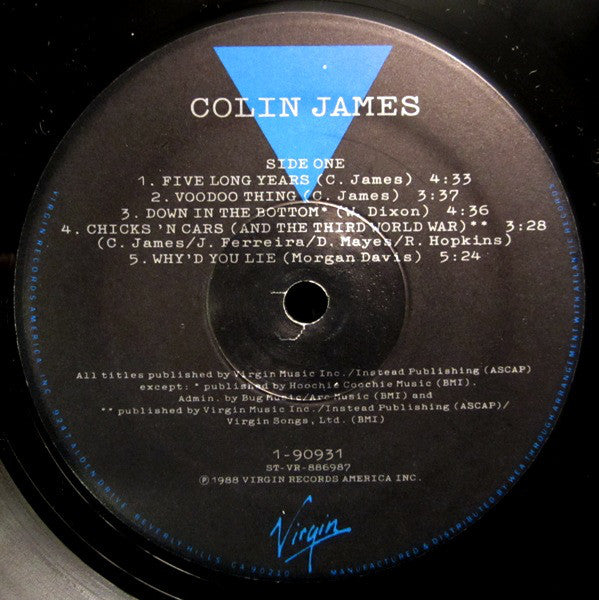 Colin James (2) : Colin James (LP, Album)