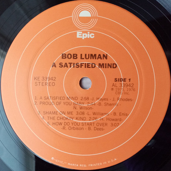 Bob Luman : Satisfied Mind (LP)