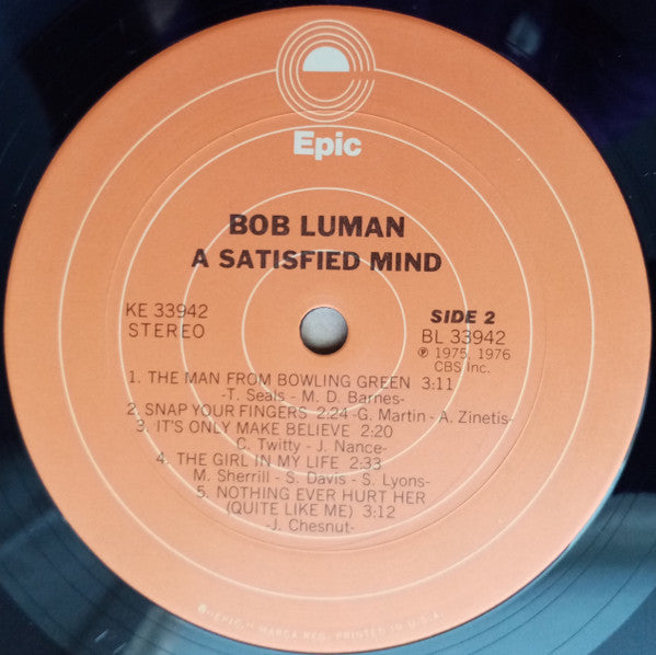 Bob Luman : Satisfied Mind (LP)