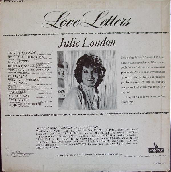 London, Julie - Love Letters (VG)