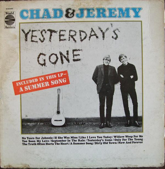 Chad & Jeremy : Yesterday's Gone (LP, Album, Mono)