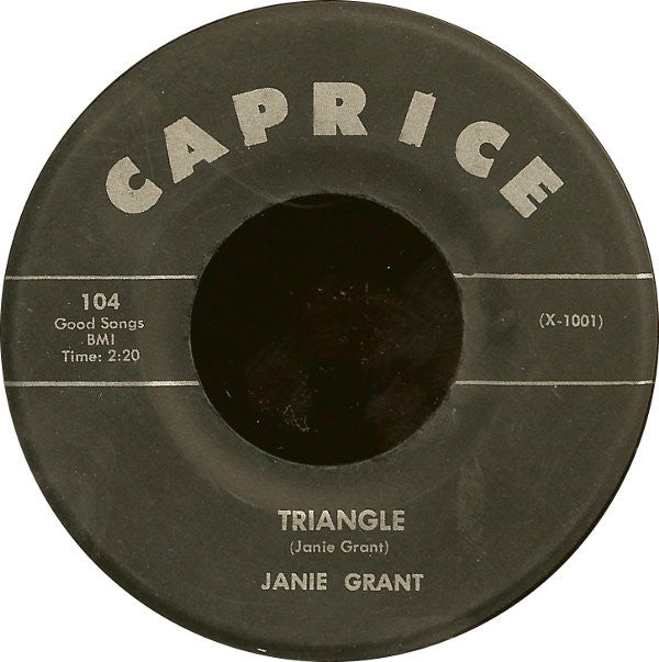 Janie Grant : Triangle (7", Single)