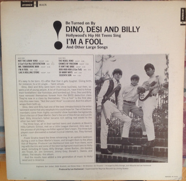 Dino, Desi & Billy : I'm A Fool (LP)