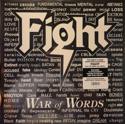 Fight : War Of Words (LP, Album, Ltd, RE, Whi)