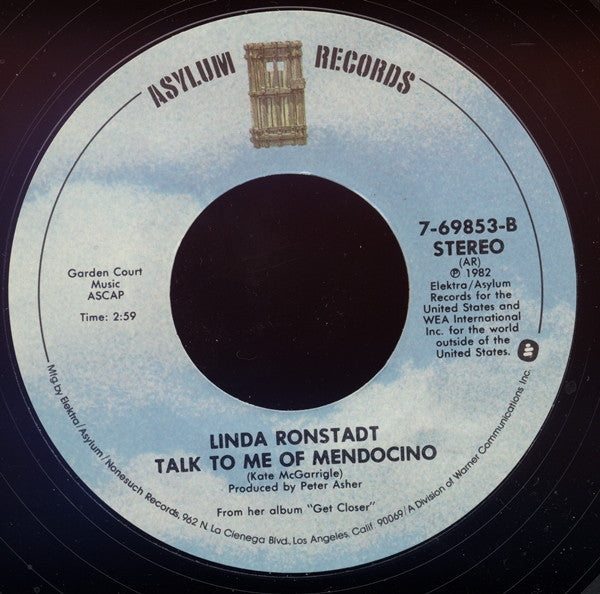 Linda Ronstadt : I Knew You When (7", Single, All)