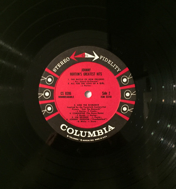 Johnny Horton : Johnny Horton's Greatest Hits (LP, Comp)