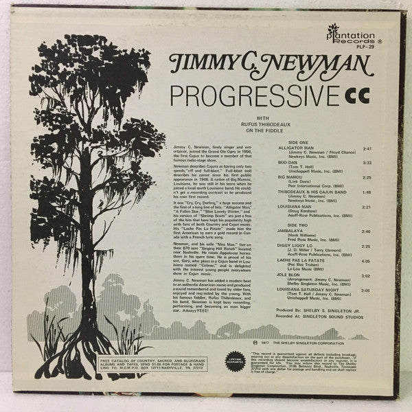 Jimmy C. Newman : Progressive C. C. (LP, Album)