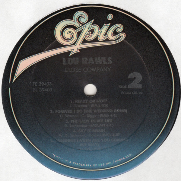 Lou Rawls : Close Company (LP, Album)