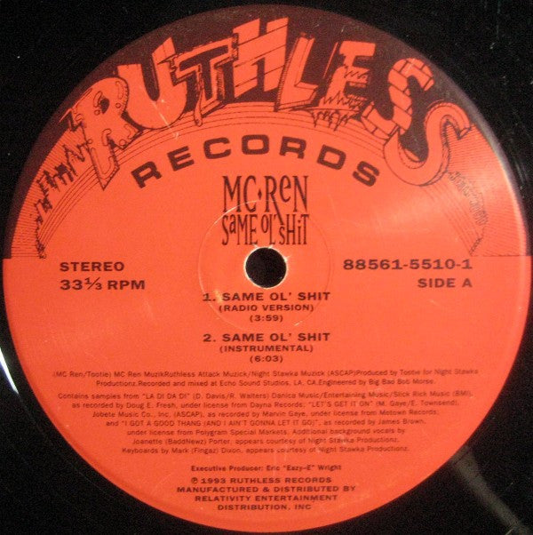 MC Ren : Same Ol' Shit (12")
