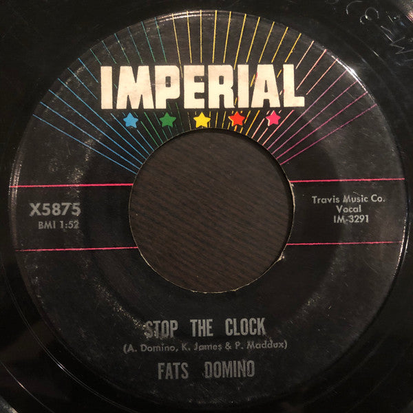 Fats Domino : Did You Ever See A Dream Walking / Stop The Clock (7", Single)