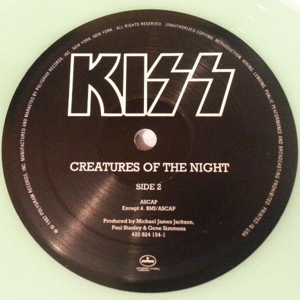 Kiss : Creatures Of The Night (LP, Album, RE, Glo)