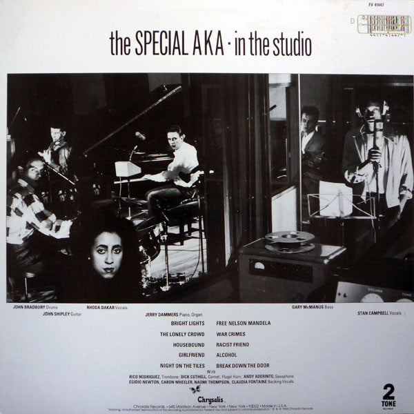 The Special AKA : In The Studio (LP, Album, Pit)