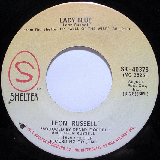 Leon Russell : Lady Blue (7", Glo)