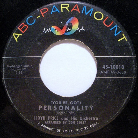 Lloyd Price And His Orchestra : (You've Got) Personality / Have You Ever Had The Blues (7", Single)