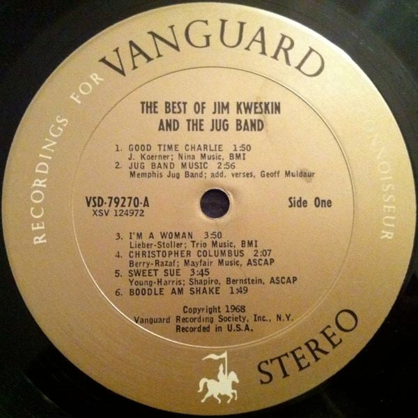 Jim Kweskin & The Jug Band : The Best Of Jim Kweskin & The Jug Band (LP, Comp)