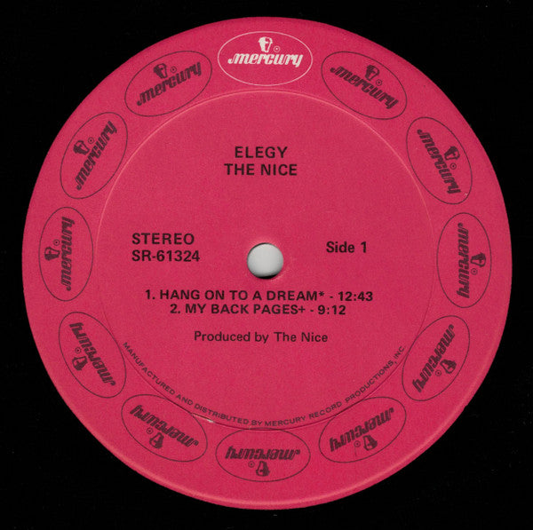 The Nice : Elegy (LP, Album, Phi)