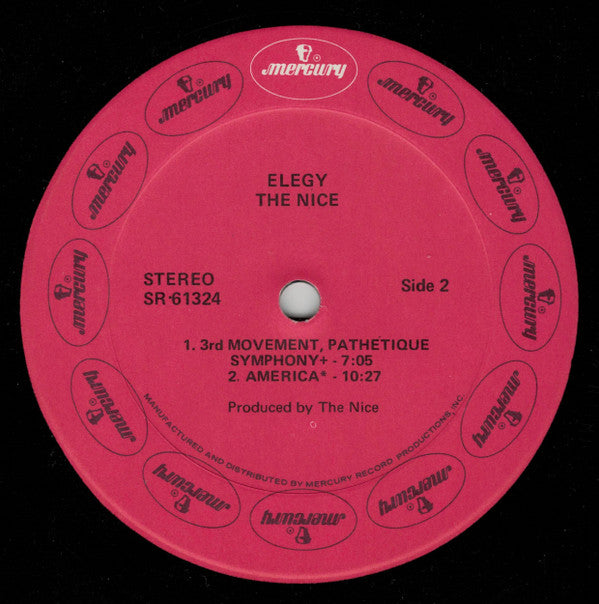 The Nice : Elegy (LP, Album, Phi)