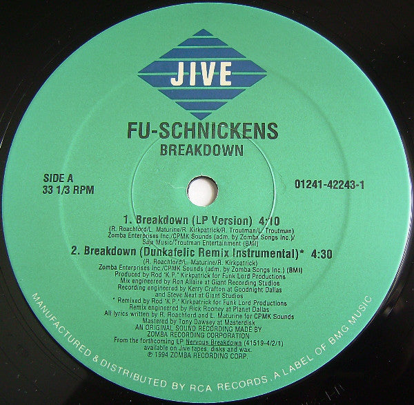 Fu-Schnickens : Breakdown (12")