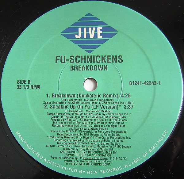 Fu-Schnickens : Breakdown (12")