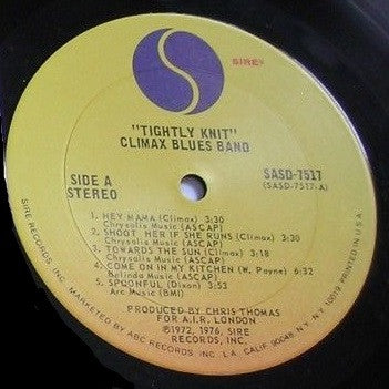Climax Blues Band : Tightly Knit (LP, Album, RE)