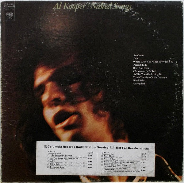 Al Kooper : Naked Songs (LP, Album)