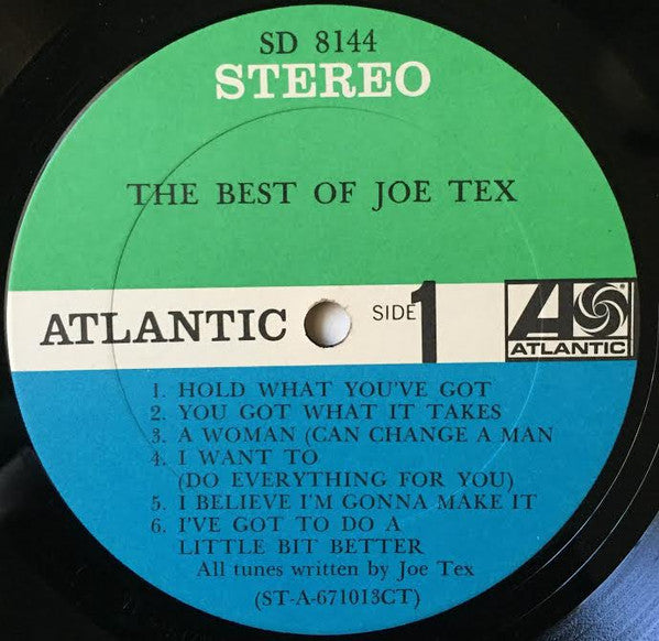 Joe Tex : The Best Of Joe Tex (LP, Comp)