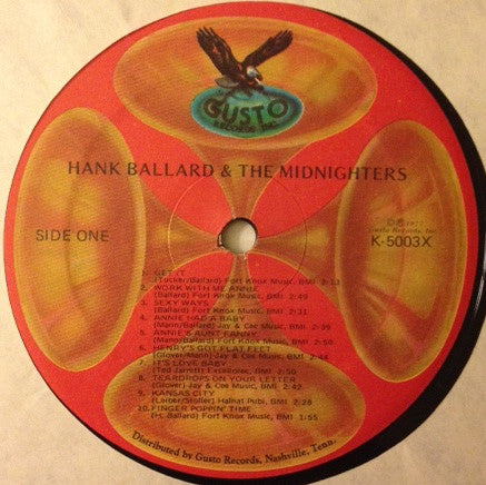 Hank Ballard & The Midnighters : 20 Hits: All 20 Of Their Chart Hits (1953-1962) (LP, Comp)