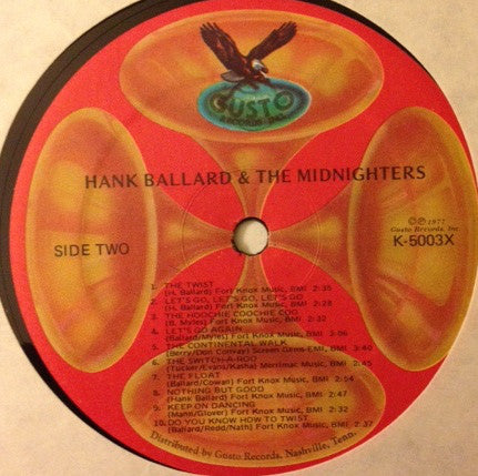 Hank Ballard & The Midnighters : 20 Hits: All 20 Of Their Chart Hits (1953-1962) (LP, Comp)