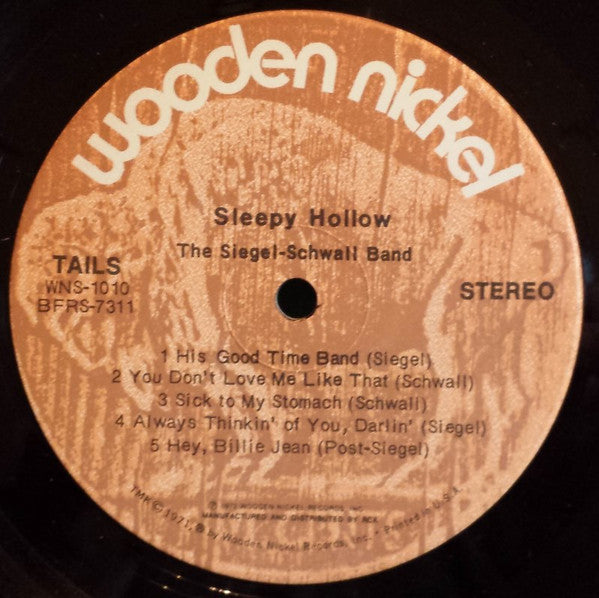 The Siegel-Schwall Band : Sleepy Hollow (LP, Album, Dyn)