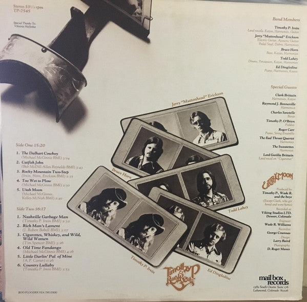 Timothy P. & Rural Route Three : Utah Moon (LP)