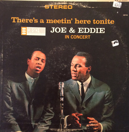 Joe & Eddie : There's A Meetin' Here Tonite (LP, Album, Club, RE, Scr)