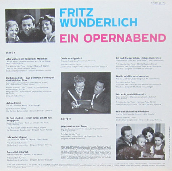 Fritz Wunderlich : Ein Opernabend (LP)
