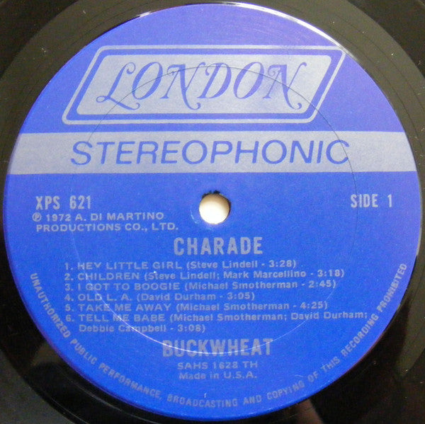 Buckwheat (2) : Charade (LP, Album, Ter)