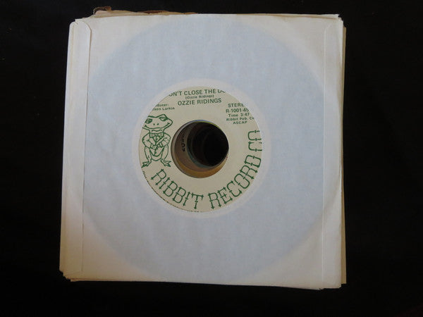 Ozzie Ridings : Close The Door (7")