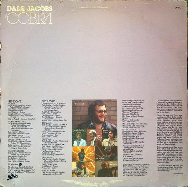 Dale Jacobs & Cobra : Dale Jacobs & Cobra (LP, Album)