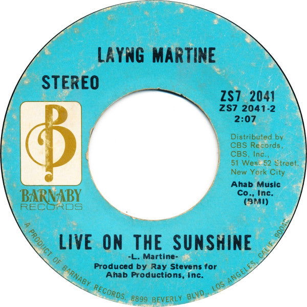 Layng Martine* : Rub It In (7", Single)
