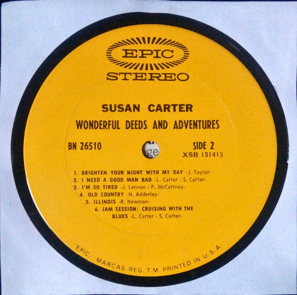 Susan Rafey : Wonderful Deeds And Adventures (LP, Album)