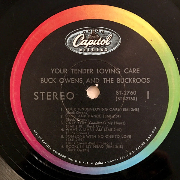 Buck Owens And His Buckaroos : Your Tender Loving Care (LP, Album)