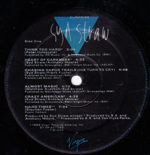 Syd Straw : Surprise (LP, Album, Spe)