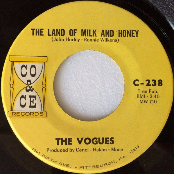 The Vogues : The Land Of Milk And Honey / True Lovers (7", Single)