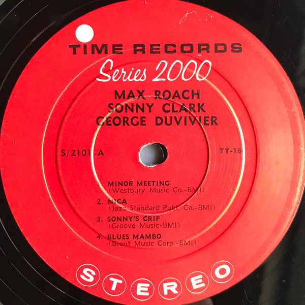Max Roach, Sonny Clark, George Duvivier : Max Roach, Sonny Clark, George Duvivier (LP, Album)