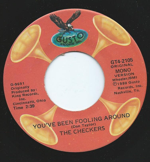 The Checkers : Over The Rainbow / You've Been Fooling Around (7", Single, Mono, RE)