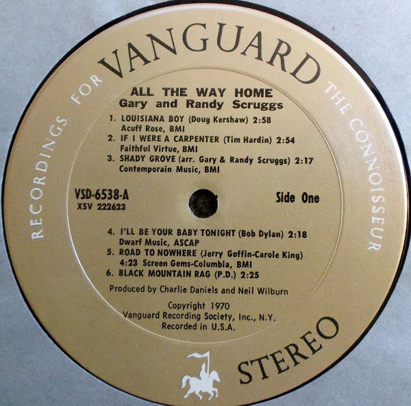 Gary* & Randy Scruggs : All The Way Home (LP, Album)