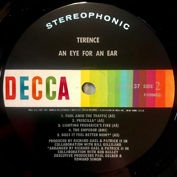 Terence (6) : An Eye For An Ear (LP, Album, Glo)