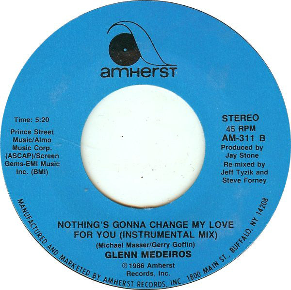 Glenn Medeiros : Nothing's Gonna Change My Love For You (VG